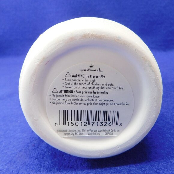 Hallmark Ceramic Heart Snowman Tealight Candle Holder Christmas w Wreath - Picture 11 of 12